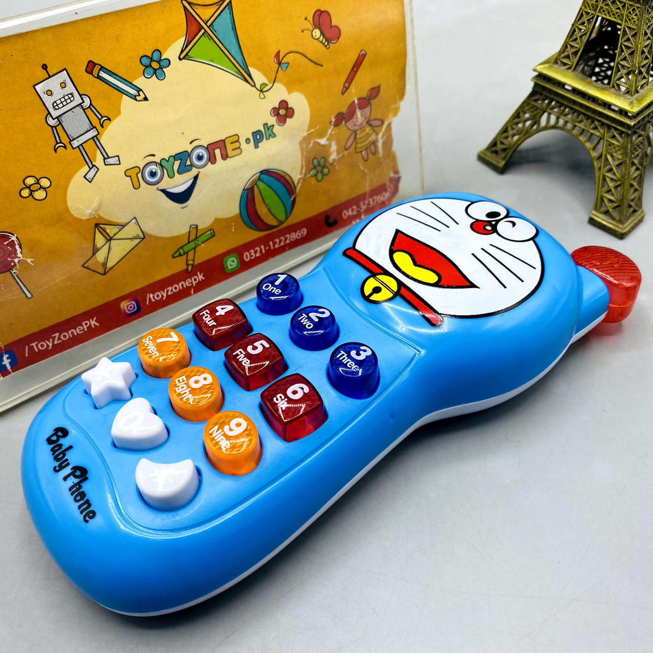 Doraemon Light & Sound Mobile Phone Toy for Role-Play Fun
