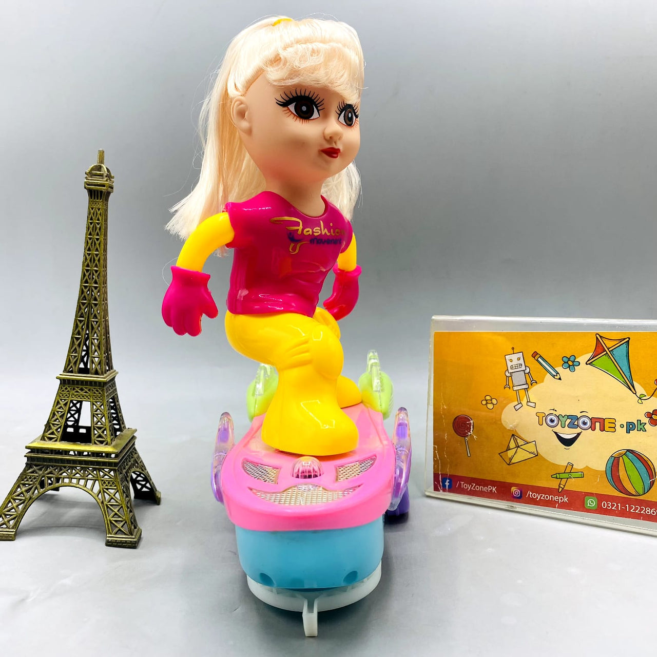 Fashion Girl Skateboard Doll With Light And Sound