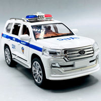 Thumbnail for 1:24 Diecast Toyota Land Cruiser Police Car With Light and Sound