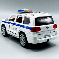 Thumbnail for 1:24 Diecast Toyota Land Cruiser Police Car With Light and Sound