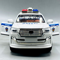 Thumbnail for 1:24 Diecast Toyota Land Cruiser Police Car With Light and Sound
