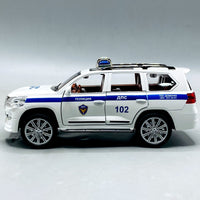 Thumbnail for 1:24 Diecast Toyota Land Cruiser Police Car With Light and Sound