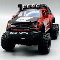 Thumbnail for 1:24 Diecast Ford Raptor With Light Sound and Smoke