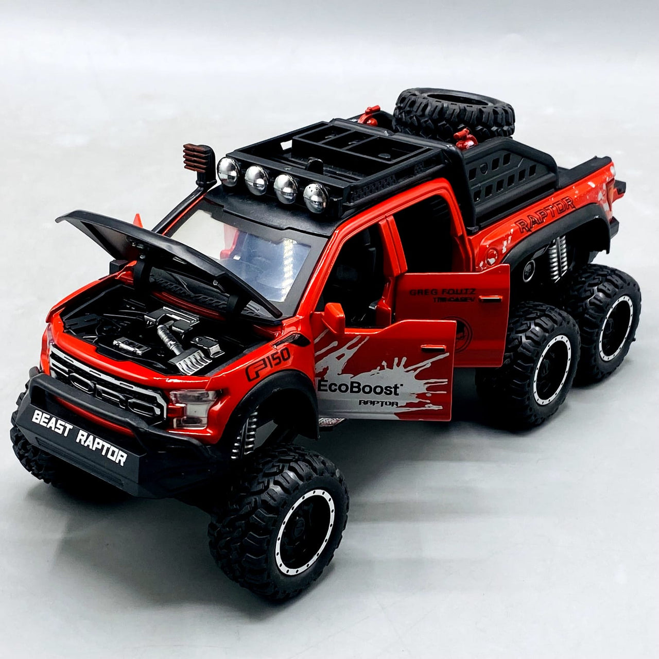 1:24 Diecast Ford Raptor With Light Sound and Smoke