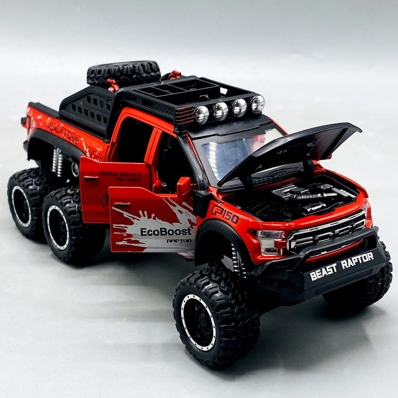 1:24 Diecast Ford Raptor With Light Sound and Smoke