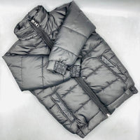 Thumbnail for Black Color Winter Puffer Jacket with 3 Pockets
