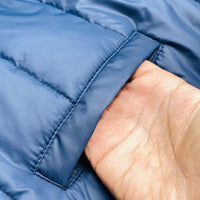 Thumbnail for Blue Color Winter Puffer Jacket with 3 Pockets