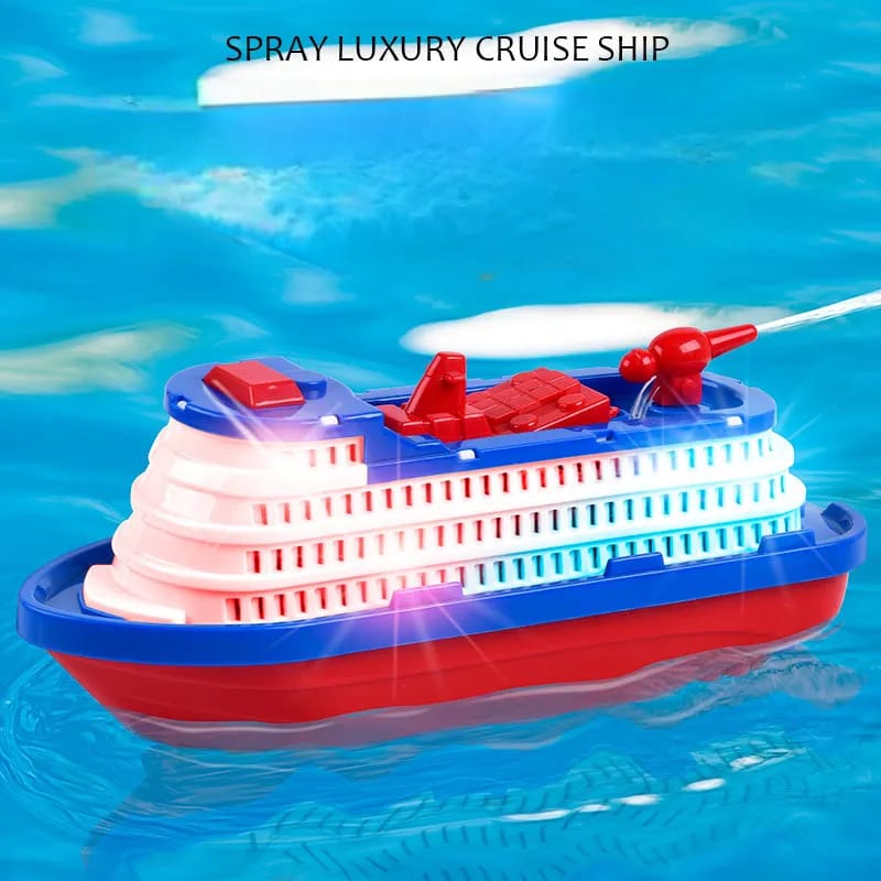 Spray Luxury Cruise Ship Toy Boat with Lights & Sound