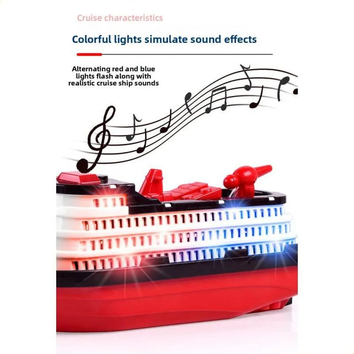 Spray Luxury Cruise Ship Toy Boat with Lights & Sound