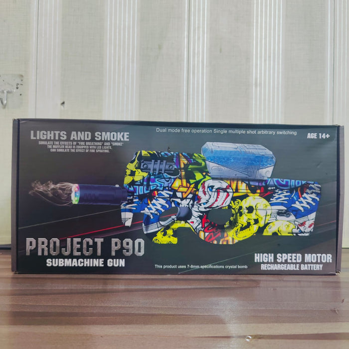 P90 Gel Ball Blaster Submachine With Lights And Smoke Effect