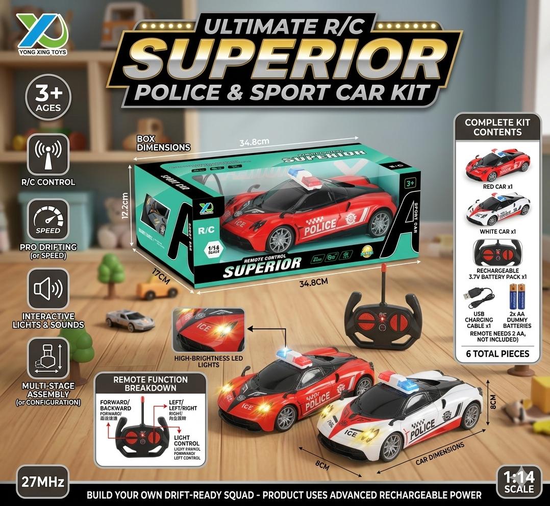 Remote Control Superior Police Sport Car
