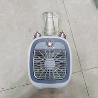 Thumbnail for Cute Cat Mini Air Cooler Mist Fan with Water Tank