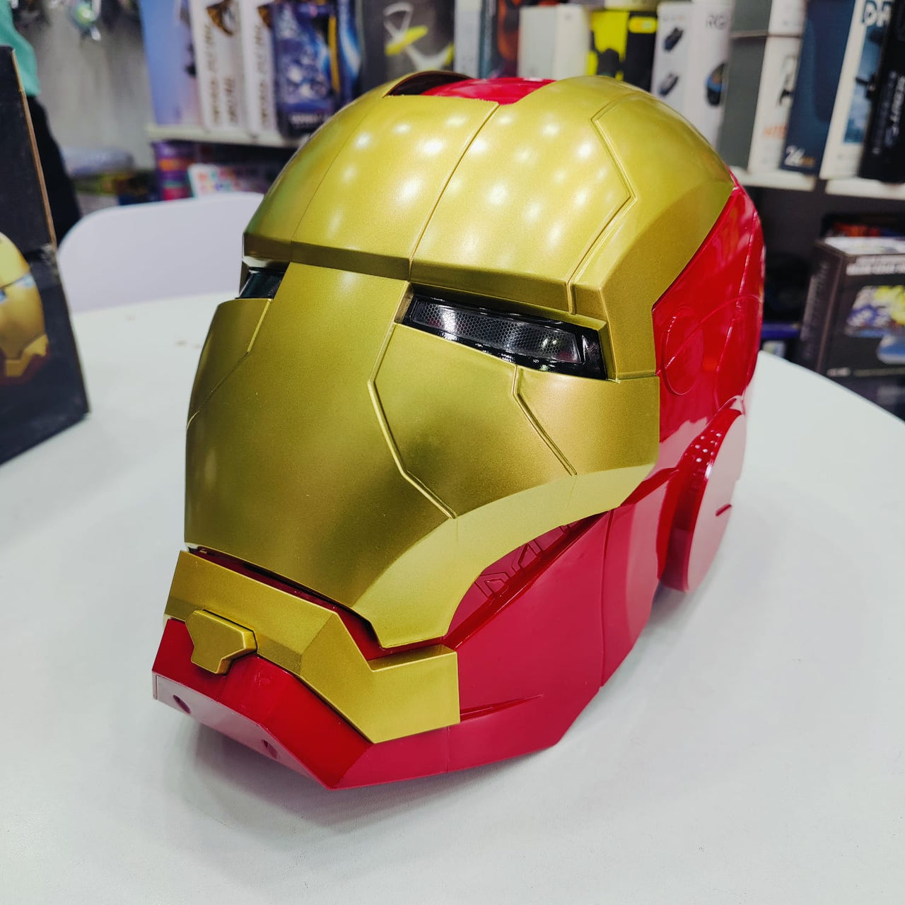 Wearable Marvel Iron Man Helmet with LED Eyes Light