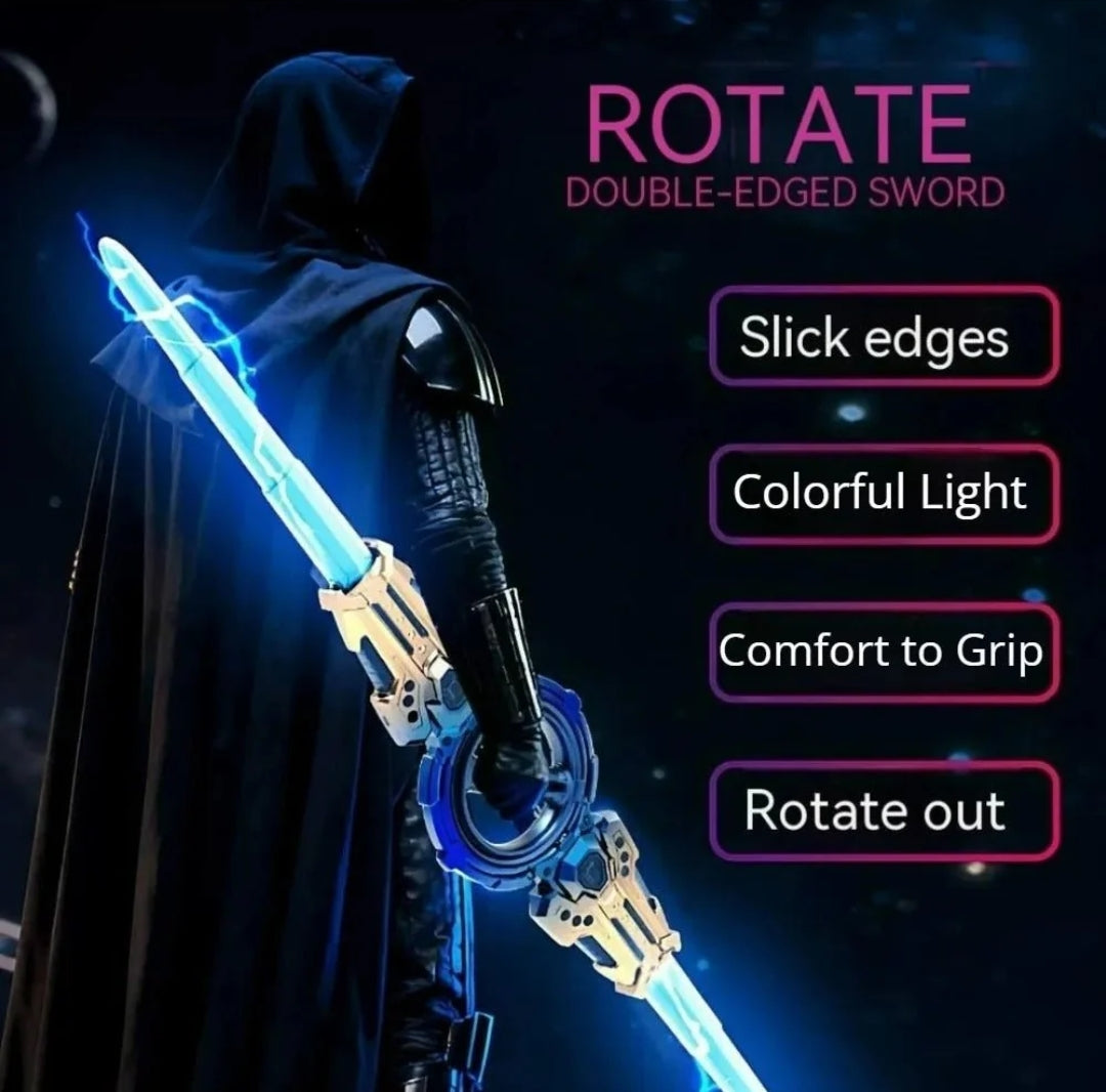 Double Edged Lightsaber Fire Crystal Sword