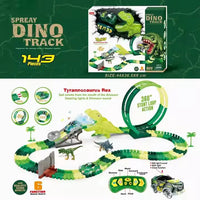 Thumbnail for 143 Pcs Remote Control Dino Spray Track Set