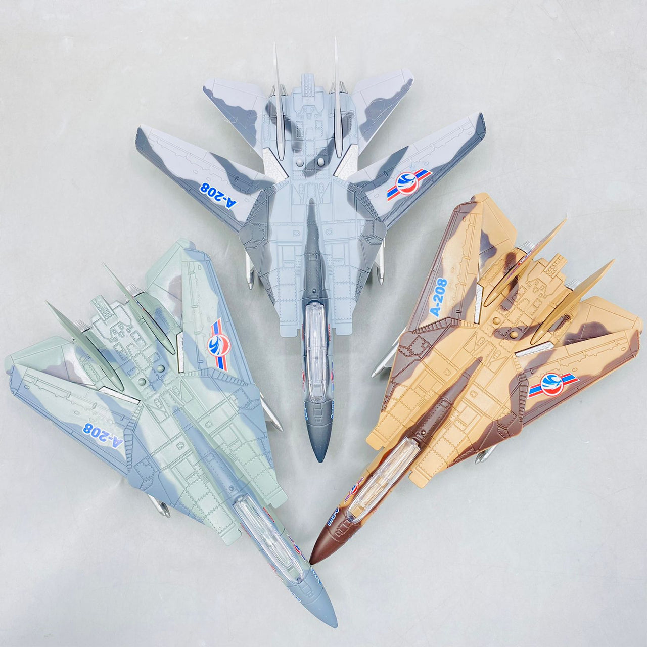 Diecast Military Power Fighter Airplane With Light And Sound