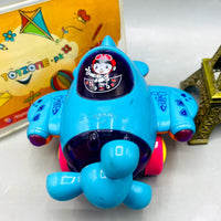 Thumbnail for Bright Neon Propeller Airplane Push-and-Go Toy with Lights & Sound