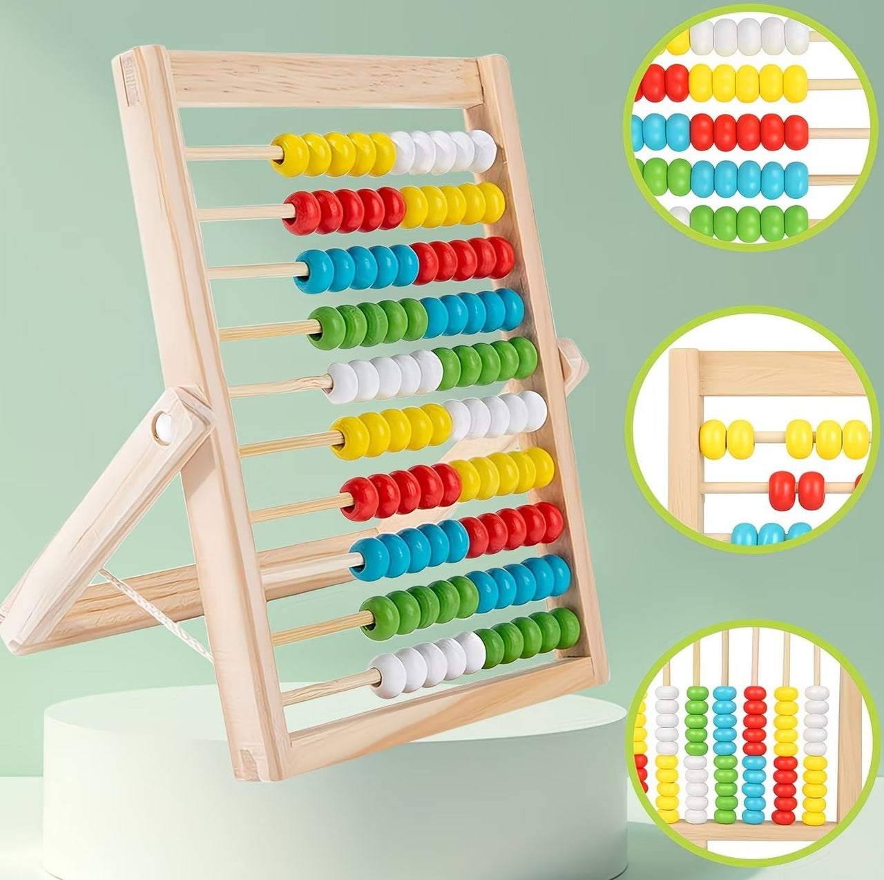 Classic Wooden Educational Abacus Bean Toys