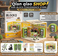 Thumbnail for 124 Pcs DIY Miniature Shopping Mart Block Set