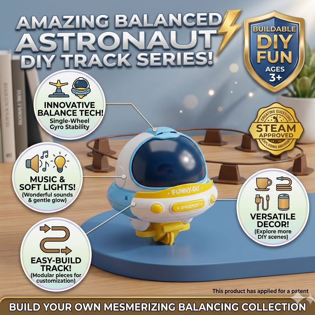 DIY Single Wheel Astronaut Balance Car With Light And Sound