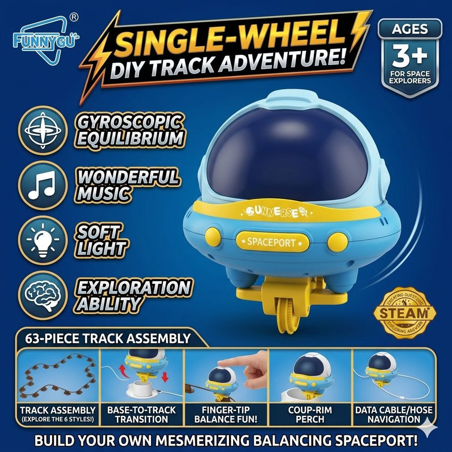 DIY Single Wheel Astronaut Balance Car With Light And Sound