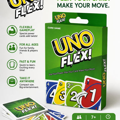 Multi Player UNO FLEX Family Card Game