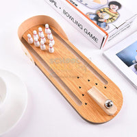 Wooden Bowling Spil Game
