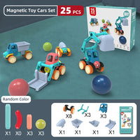 Thumbnail for 25Pcs Magnetic Construction Toy Set