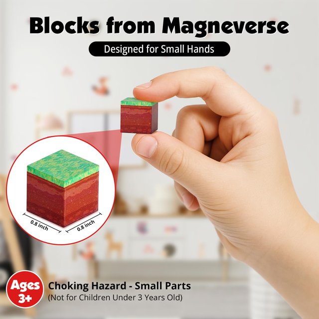 Minecraft Magnetic Building Blocks Set 24 PCS