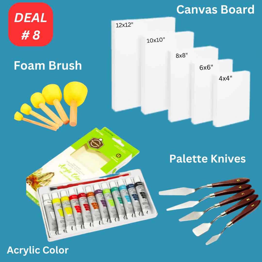 Artist Acrylic Painting Deal - 16 Pieces