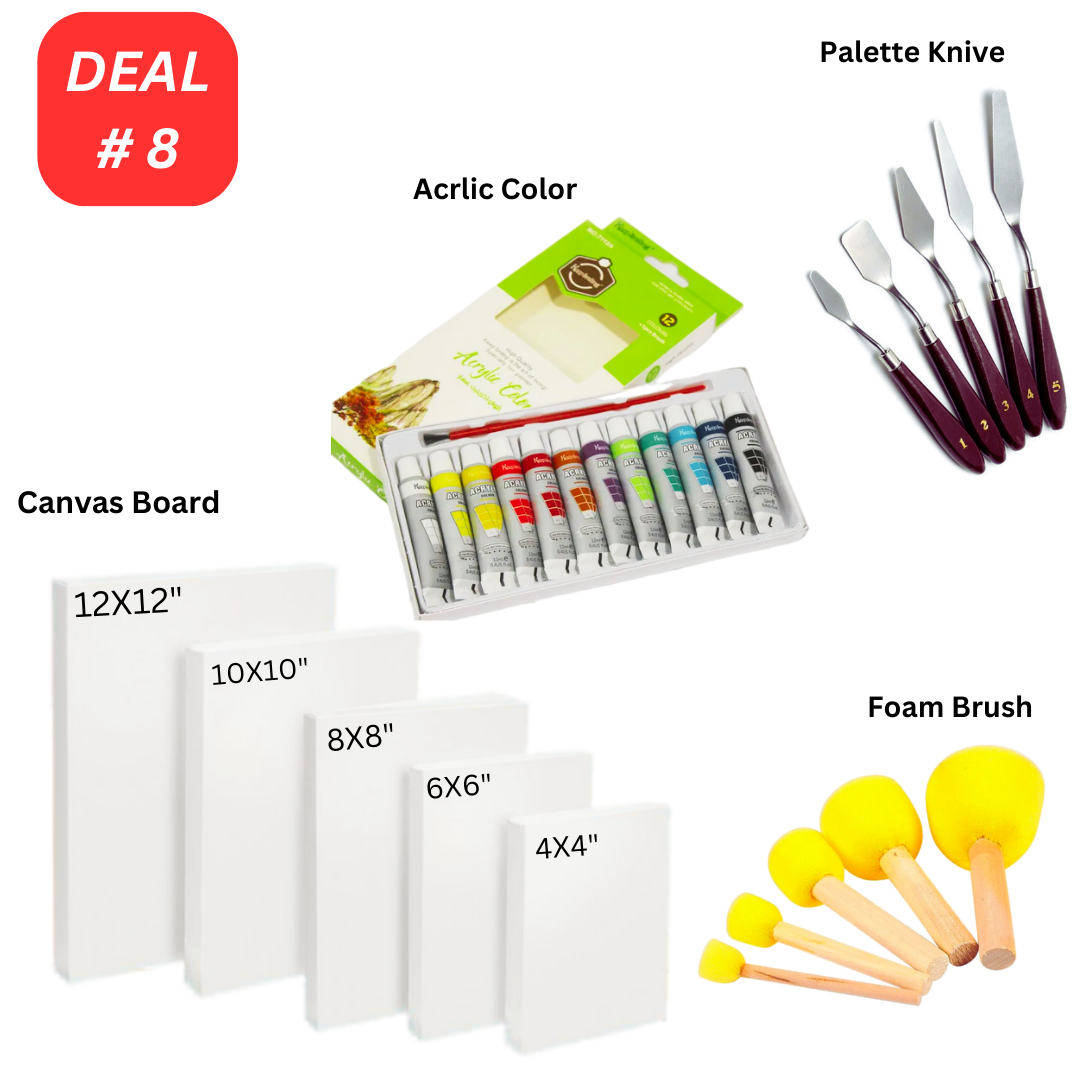 Artist Acrylic Painting Deal - 16 Pieces