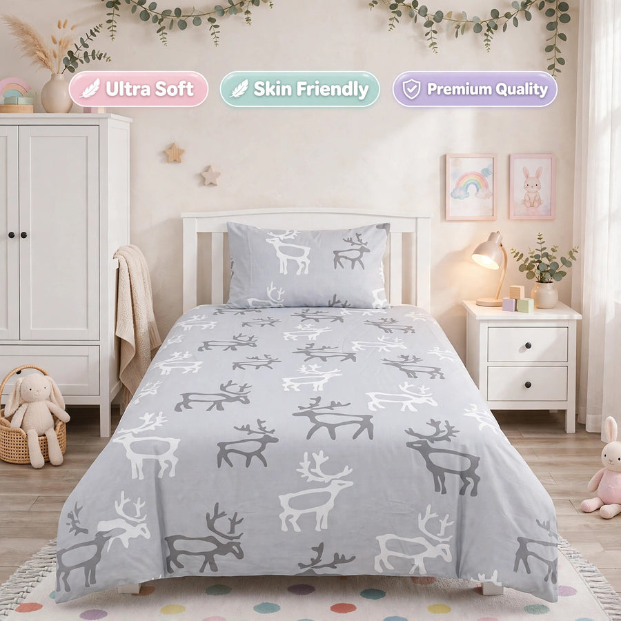 Deer Kids Percale Bedsheet