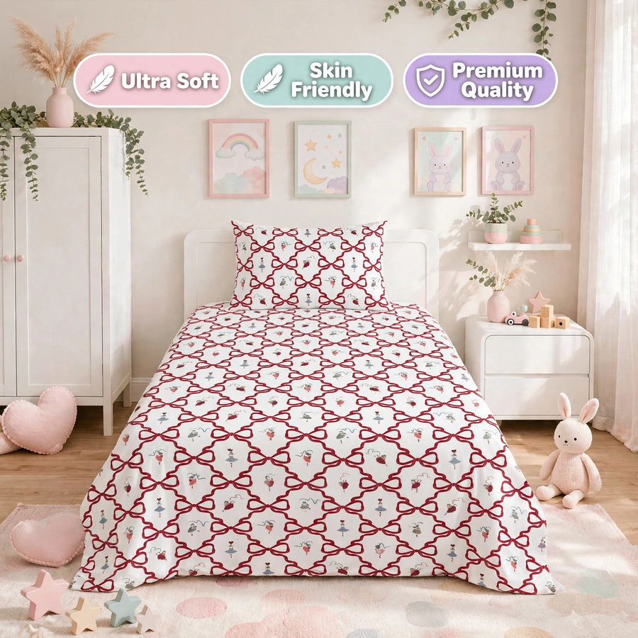 Pink Ribbon Kids Percale Bedsheet