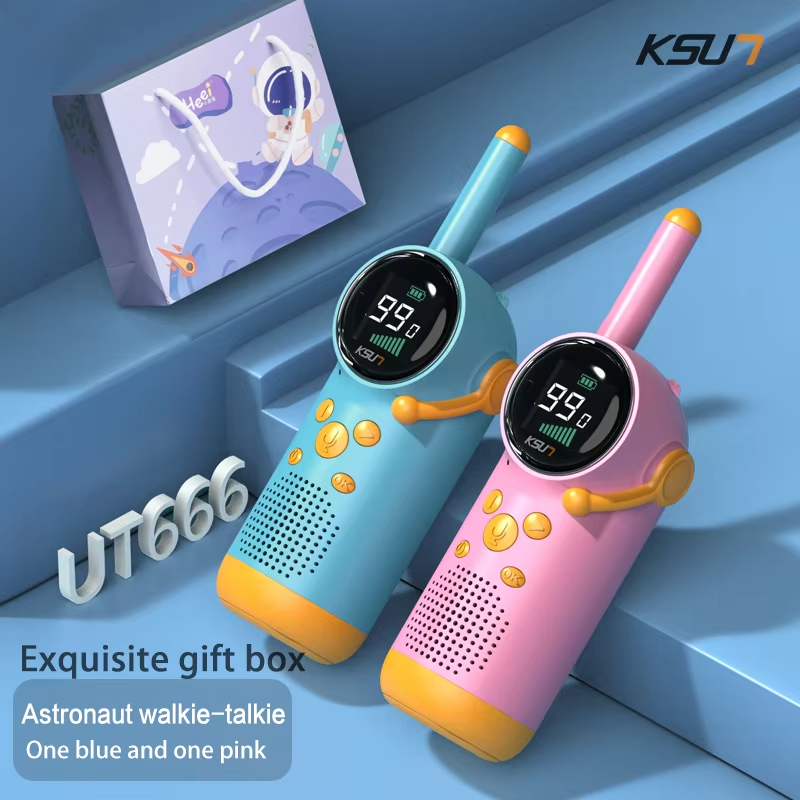 2 Pcs Long Range Kid Walkie Talkie