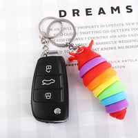 Thumbnail for 2Pcs Caterpillar Slug Snail Keychain