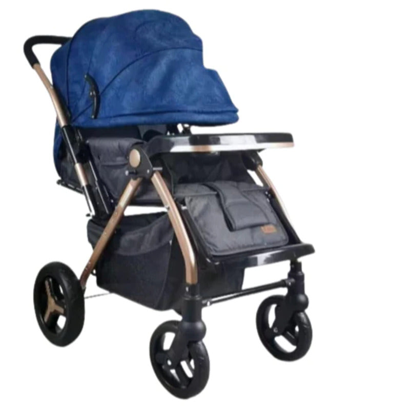 Lightweight stroller with rubber wheels sale