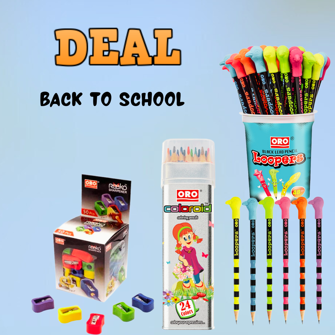 Back to School Stationery Deal (122 Pieces Set)
