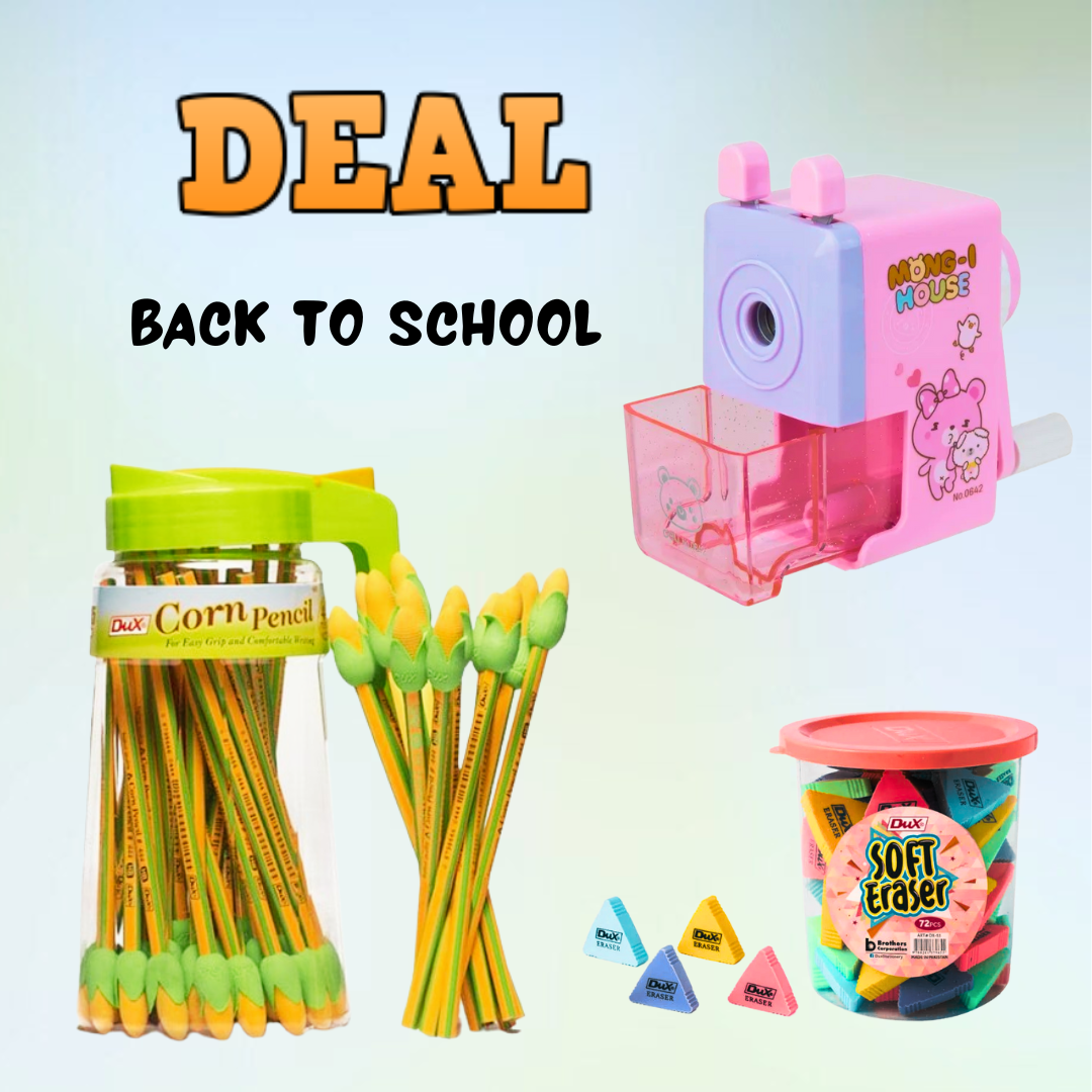 Back to School Stationery Deal (121 Pieces Set)