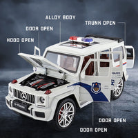 Thumbnail for Diecast AMG G63 Police Car 1:24 Scale