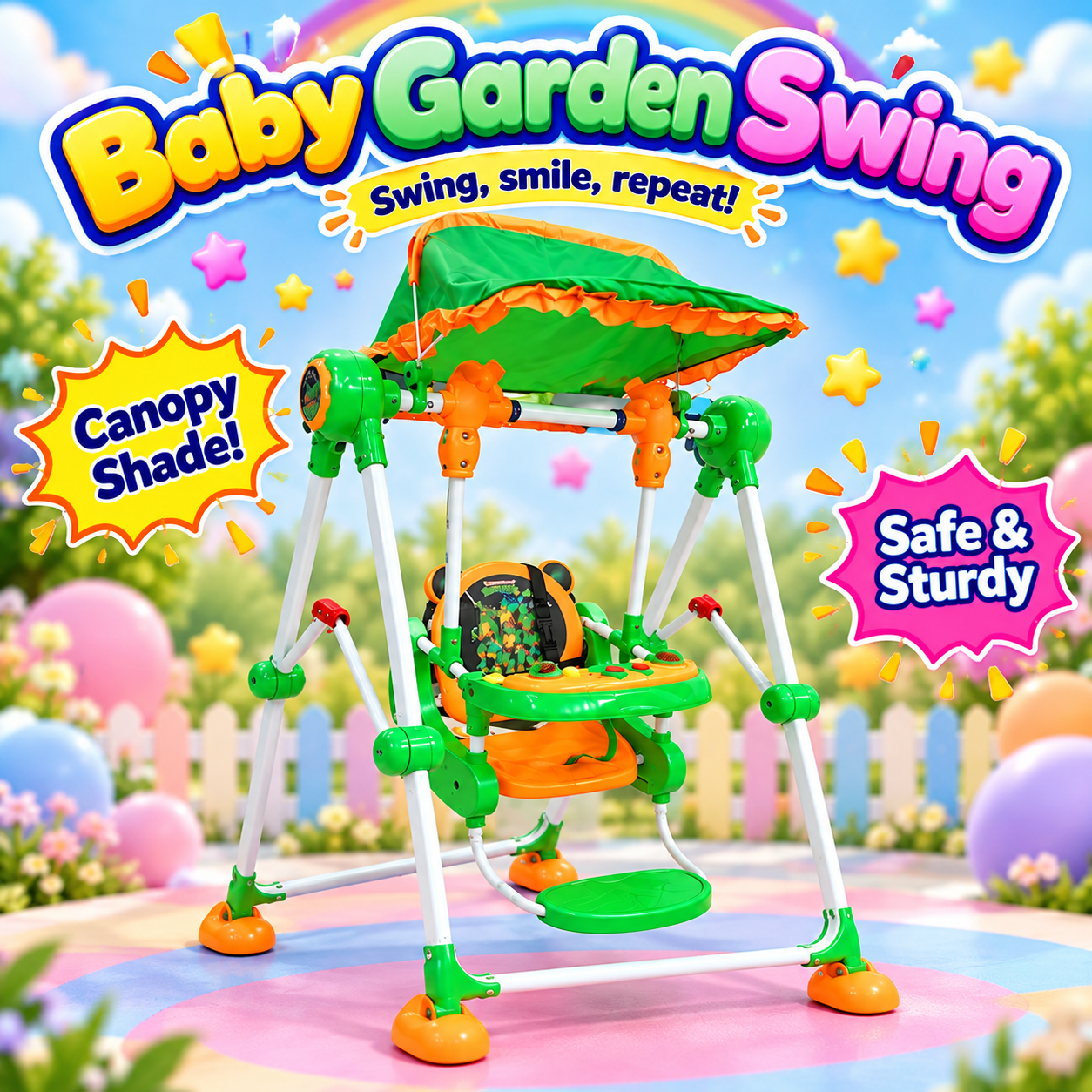 Baby Garden Swing with Canopy