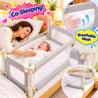 Thumbnail for 3-in-1 Baby Bedside Sleeper Bed