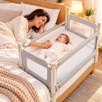 Thumbnail for 3-in-1 Baby Bedside Sleeper Bed