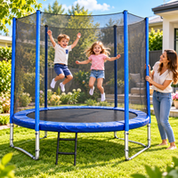 Thumbnail for 6ft Outdoor Trampoline with Safety Net