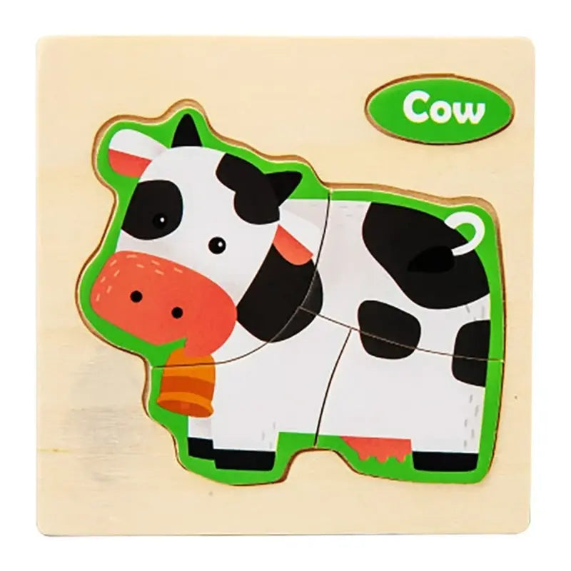 Animal Shape Puzzle Toy-Cow