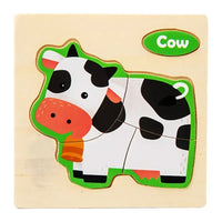 Thumbnail for Animal Shape Puzzle Toy-Cow