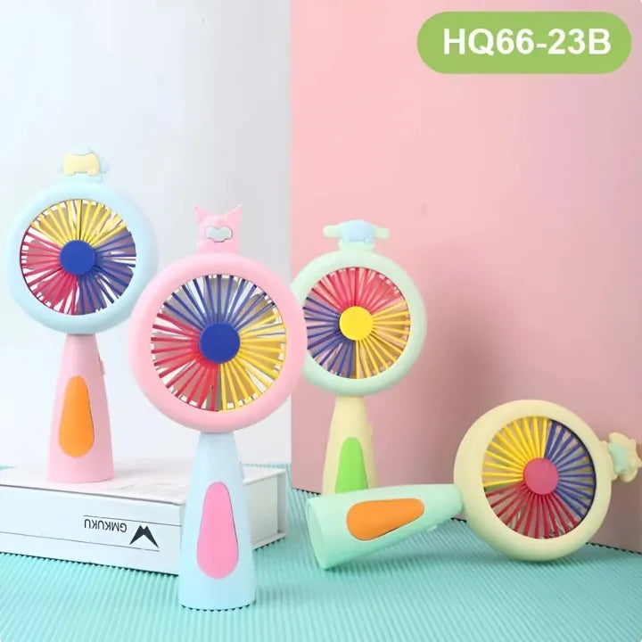 Rechargeable Handy Portable Fan With Light