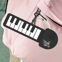 Thumbnail for Roll Up Silicone Piano Keyboard Key Chain