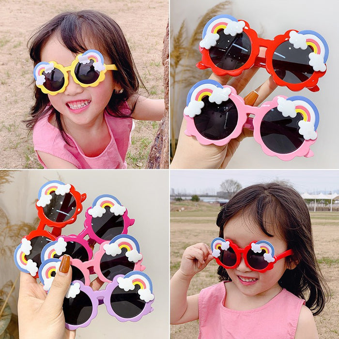 Rainbow Frame Sunglasses For Boys & Girls Assortment
