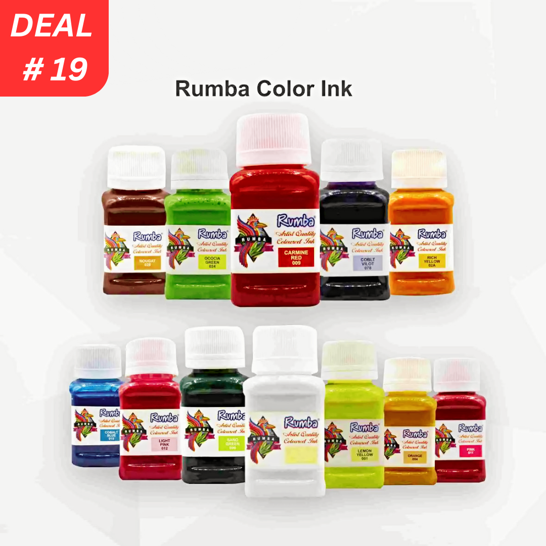 Artist Calligraphy Colored Ink Deal ( Pack Of 12 )