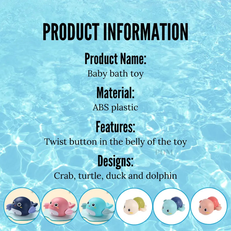 Cute Dolphin Baby Bath Toy